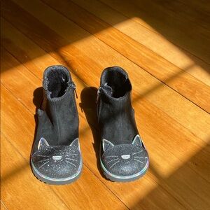 Tucker + Tate Black Cat Face Kids Boots